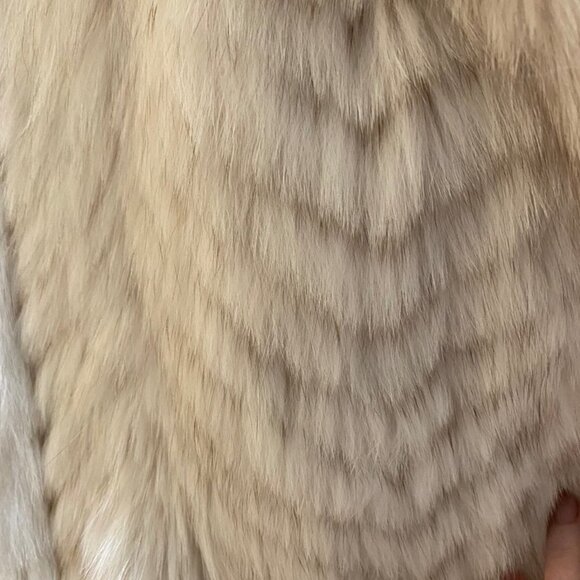 Blue Fox full length coat - size 12 - Picture 8 of 14